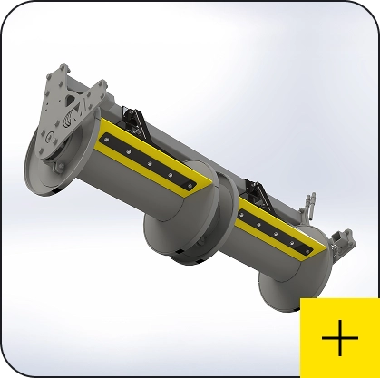 Massano Italy accessorio raschietto rullo motorizzato