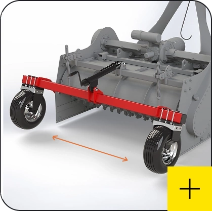 Massano Italy accessorio Ruote posteriori regolabili Aiuolatrici