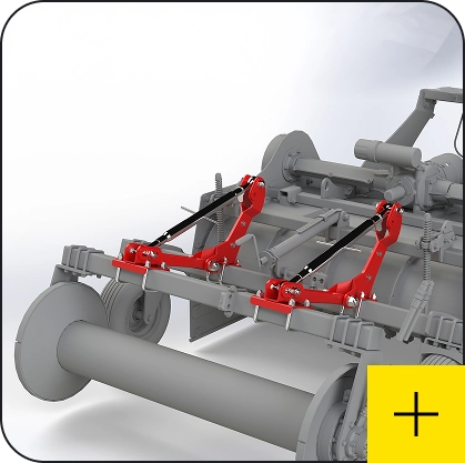 Massano Italy accessorio staffe collegamento rullo aiuolatrici