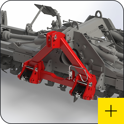 Massano Italy accessorio Attacco a tre punti prolungato