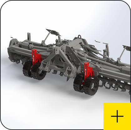 Massano Italy accessorio Ruote gemellate frontali macchine pieghevoli