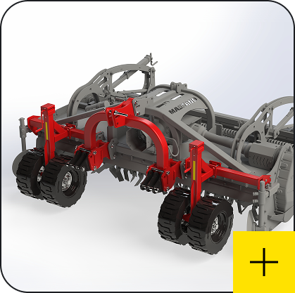 Massano Italy accessorio Ruote frontali gemellate