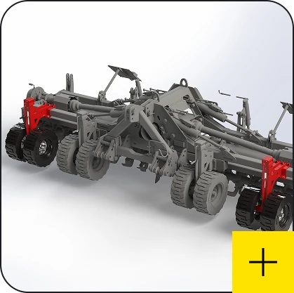 Massano Italy accessorio Ruote laterali gemellate macchine pieghevoli