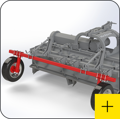 Massano Italy accessorio Ruote posteriori rinforzate